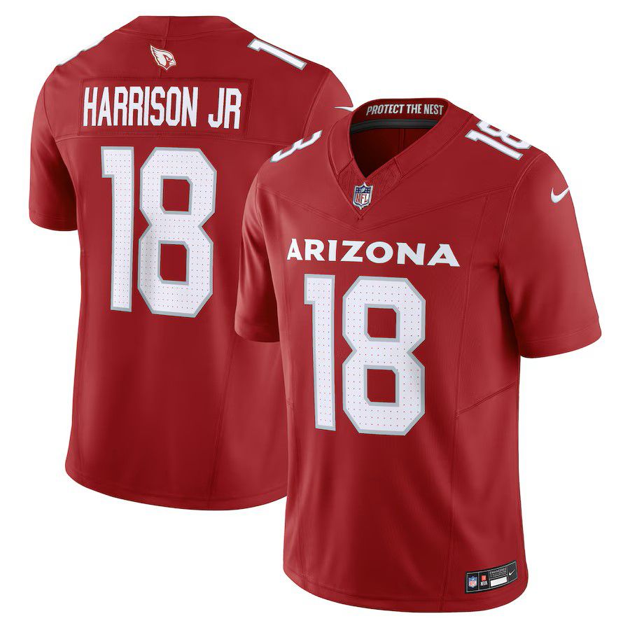 Men Arizona Cardinals 18 Marvin Harrison Jr 2025 Nike Cardinal Vapor F.U.S.E. Limited NFL Jersey